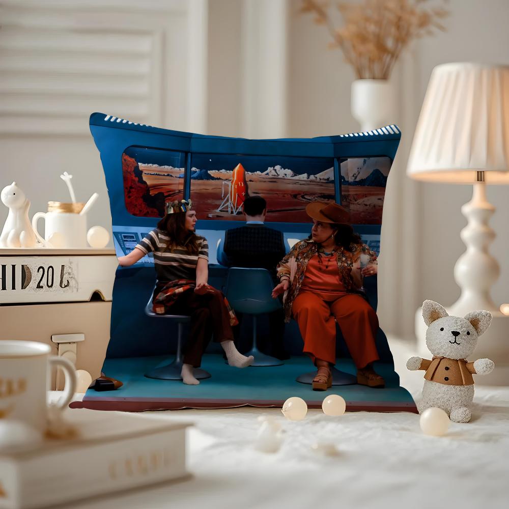 Cushion Cover Anti-dustmite Pillowcase Invisible Zipper Silky Short Plush Sofa Cushion Cover Classic Movie Eternity 12x12Inch