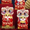 6pcs Thickened Lucky Money Bag Mixed Pattern Red Packet Cartoon Red Envelope  Wedding
