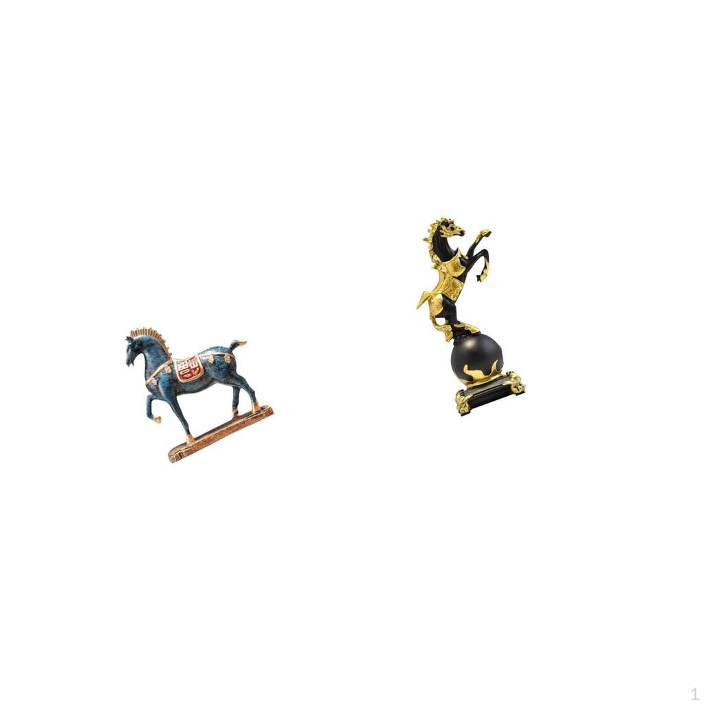 Standing Horse Figurine Sculpture for Desk Living Room Bookcase Bedroom Centerpiece Fireplace