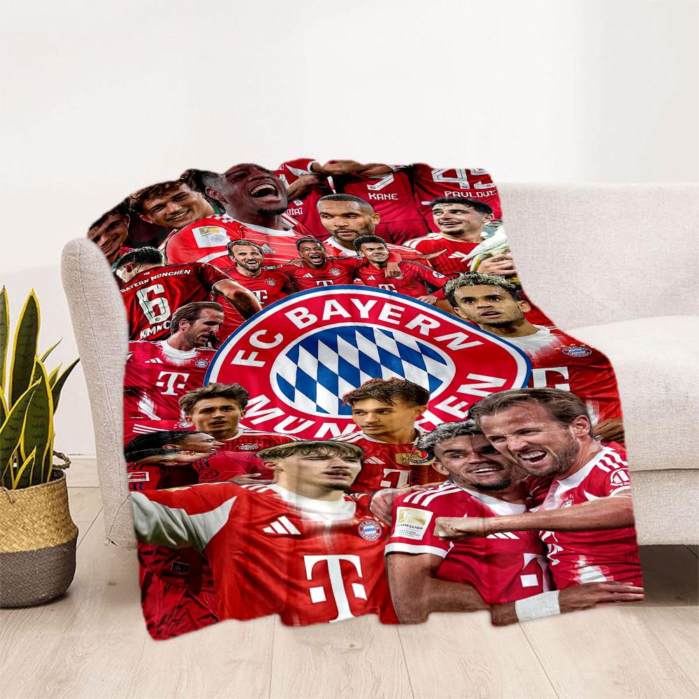 Bayern Munich Blanket Warmthful Decor Perfect for Chair Bed Office All-Season Use Digital Print Ideal Gift For Birthday Valentine'S Day