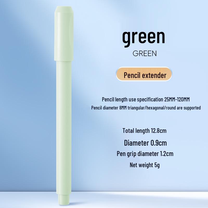 Dual-Head Metal and Wooden Pencil Extender