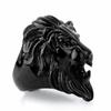 Rock Gothic Schmuck Punk Löwenkopf Ring Herrenring