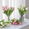 Artificial Tulip Flower 12" Real Touch Long Stem Fake Tulip Flower for Spring Easter Home Kitchen Wedding Dining Table Centerpiece