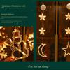 LED Christmas Sucker Light Fairy String Lights Hanging Lamp 2024 Star Lamp  Holiday Wedding Party