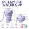 Portable Folding Water Bottle Silicone Portable Drinking Cup Durable Collapsible Water Cup