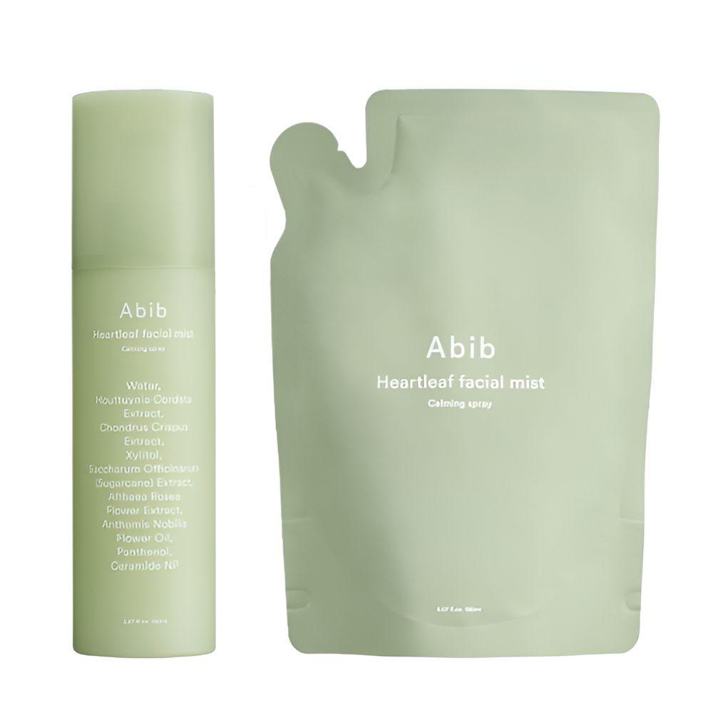 Abib Heartleaf Facial Mist Calming Spray Hydrating Face Mist Set 150ml + Refill 150ml
