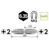 VESSEL 40V compatible problem solving bit double ended bit +2 x 35 set of 2 DZ142035