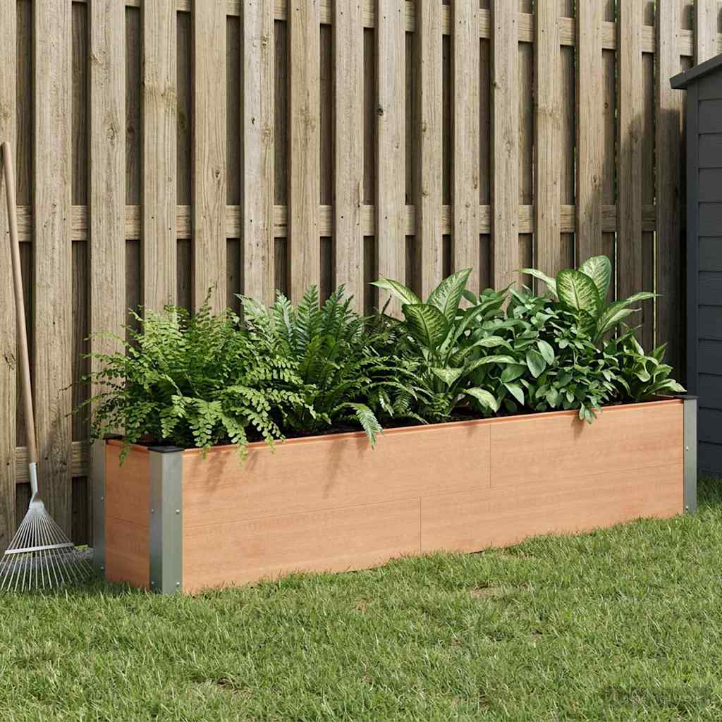 Raised Garden Bed Brown 200 x 30 x 36 cm