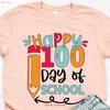 100 Days Of School T Shirt Celebrate 100th Day Back To For Teacher Kids Vintage Comfortable Soft Versatile Fashion