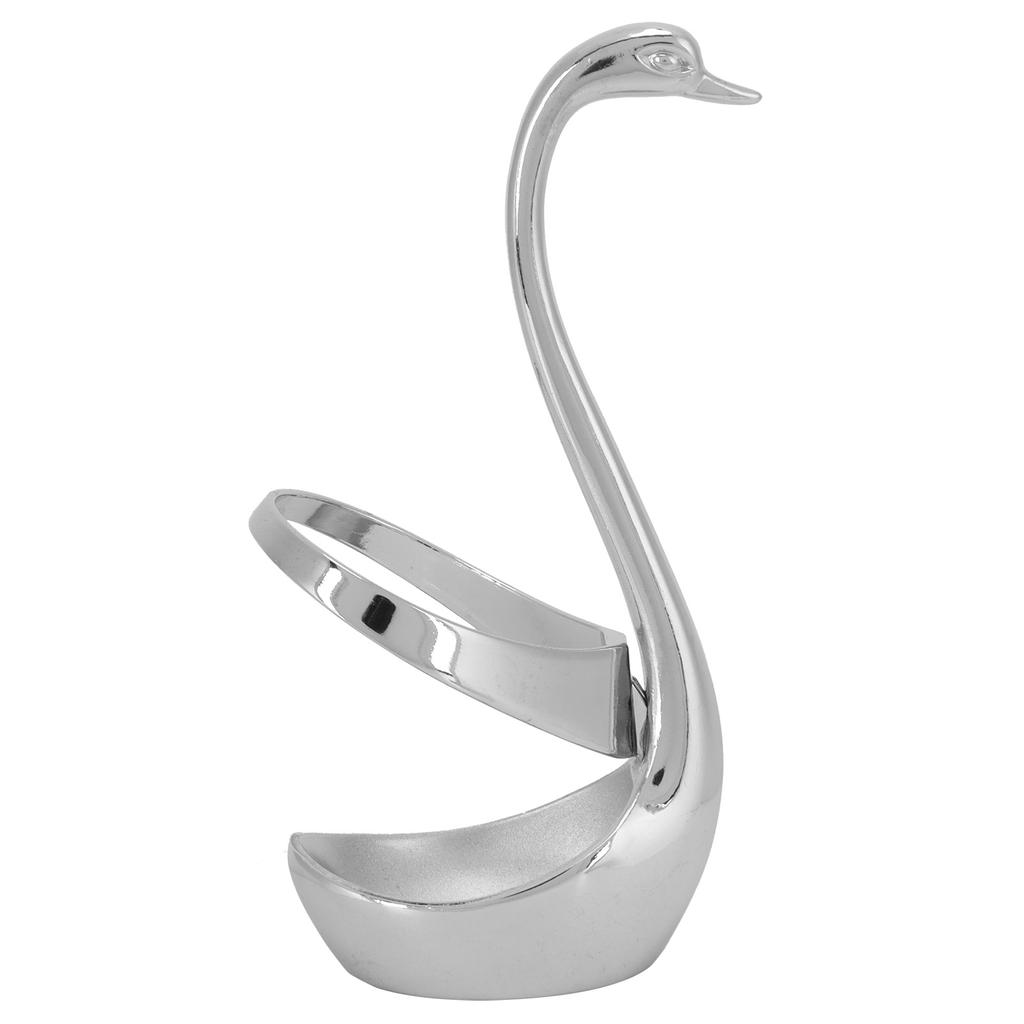 Tableware Holder Innovative Swan Shaped Cutlery Fork Spoon Storage Rack Organizer Silver