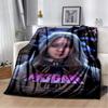 2023 M3GAN Horror Movie Throw Blanket Mysterious Character Soft Plush Fleece Lightweight Couch Bed Funny Halloween Friend Gift