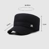 Winter Middle-Aged and Elderly Dad Cotton Cap Men's Outdoor Windproof Cold-Proof Cap Ear Protection Velvet Warm Flat Cap