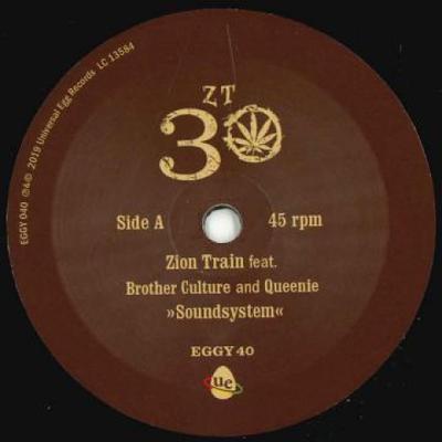7inch Record ZION TRAIN, BROTHER CULTURE, QUEENI - Soundsystem / Version RGGY40 Universal Egg U 2019 UK Reggae, Ska & Dub