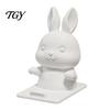 Small Desktop Phone Stand for Kids Cute Bunny Holder, 3D Printed Animal Mobile Stand, Integrated Rabbit Design Dock Cell Holder Home Office Desk Decor