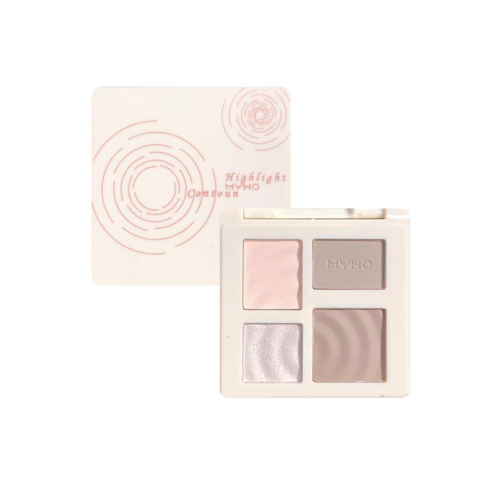 Nana's Four-Color Contouring & Highlighting Palette: Multi-functional Matte Face Brightener & Shadow Combo.