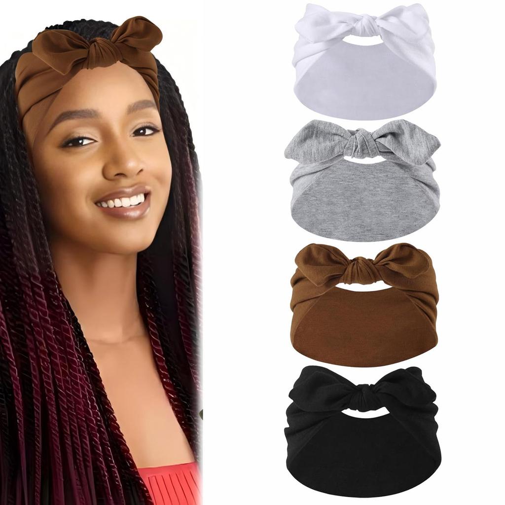 Knotted Rabbit Ear Elastic Bow Yoga Sweat-Proof Headband