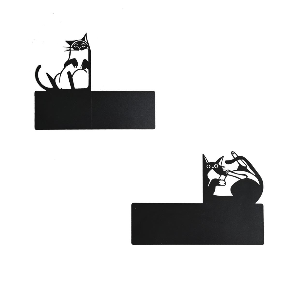 

1Pc Iron Art Bookend, Decorative Bookend, Lazy Cat Bookend, Suitable for Home, Desktop, Bookshelf Decoration, Ideal Gift for Book Loverolding Design.