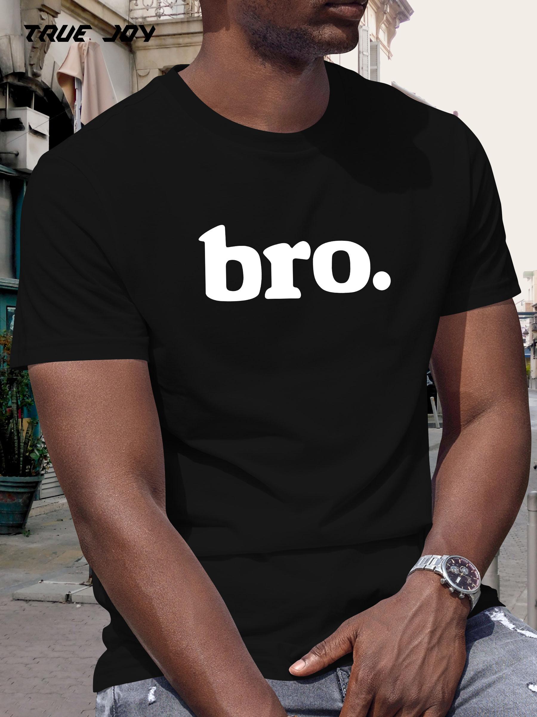 BRO Short Sleeve T-shirt - Bold English Print XXL