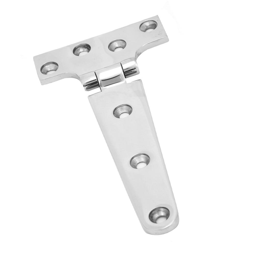 2 PCS 6x3 Inch Strap Hinge 316 Stainless Steel Boat Hatch Hinge T Hinge for Boats and Doors