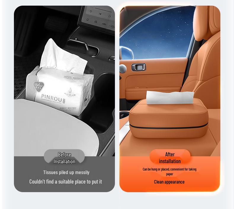 Fengshen L8 Car Tissue Box: New Model Seat & Console Hanging Tissue Bag