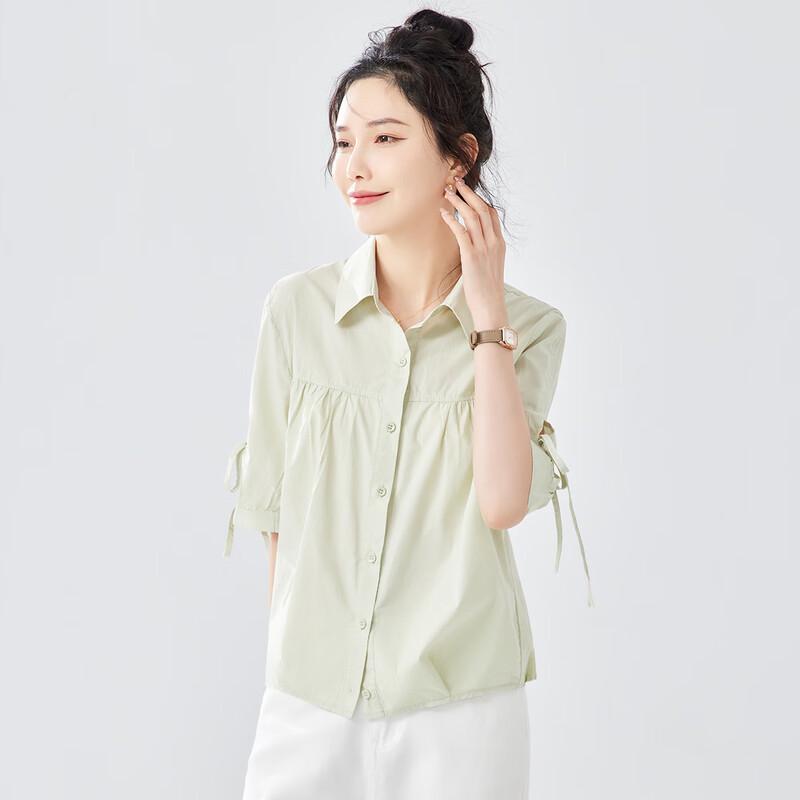 TERRE BLEUE Women s 3/4 Sleeve Casual Shirt XL