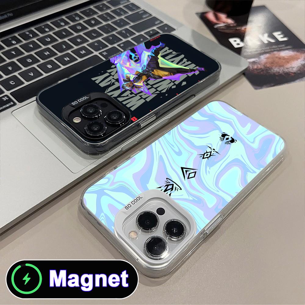 Valo Waylay Phone Case for iPhone 17 16 15 14 13 12 11 Air Pro Max Plus Colorful Silver MagSafe Cover