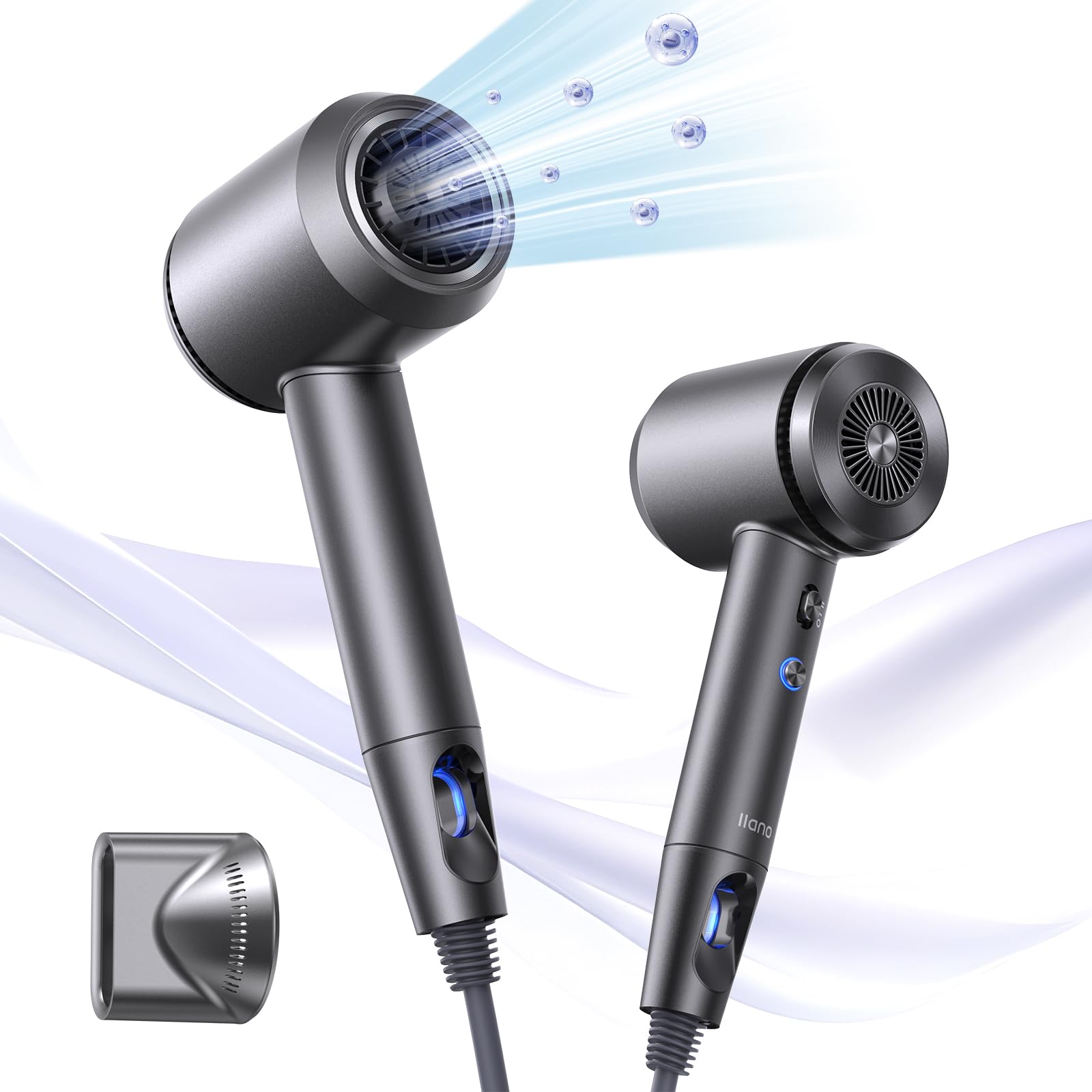 

Сумка для хранения насадок llano Quick Hair Large Air Ultra Ultra Large Air 200 миллионов отрицательных магнитных насадок с низким зарядом, сертифицированная PSE [Инновационная] сушилка, сушка, сушилка,