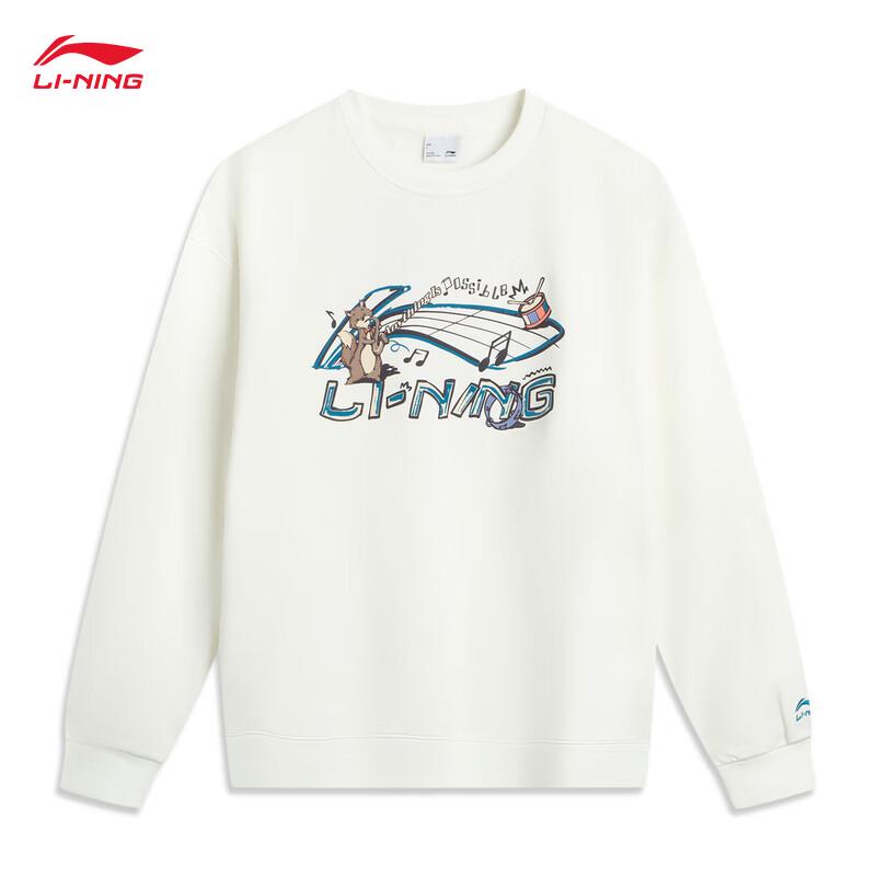 Li-Ning Women's Fleece-Lined Crew Neck Sweatshirt
