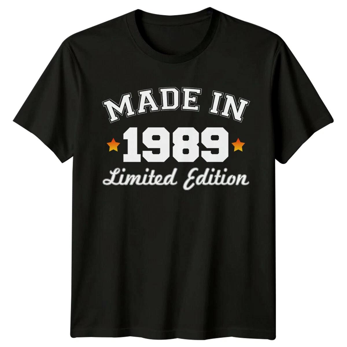Made In 1989 Mens T Shirt 37th Birthday Gift Vintage thirty-seven Year Old -a M