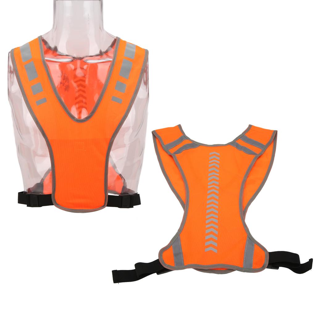 High Visibility Safety Vest Adjustable Reflective Jacket for Running Jogging Walking Cycling