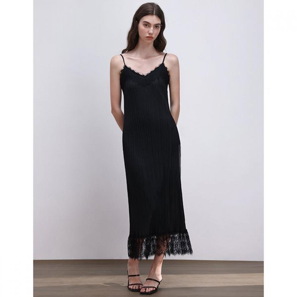 Pleats Mood Pleats Lace Slip Dress