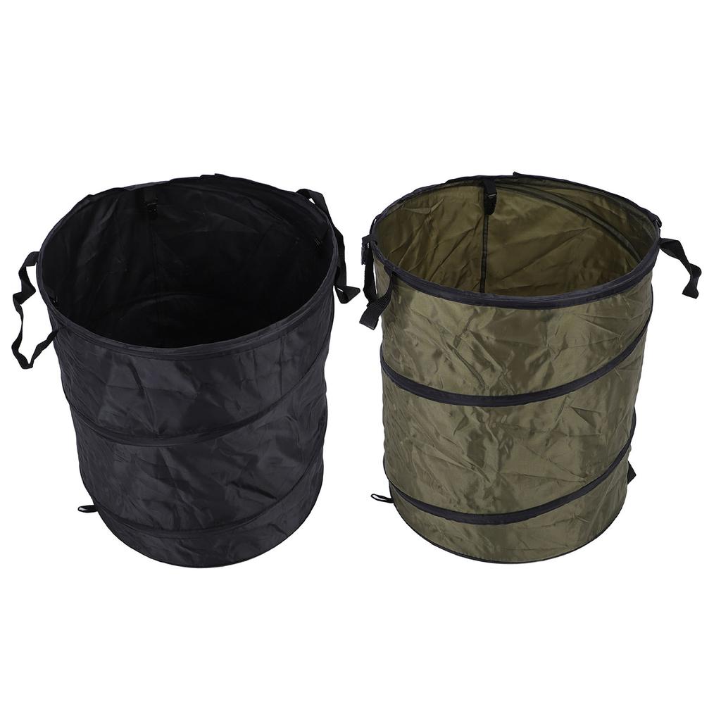 90L Folding Trash Container Portable Water Proof Oxford Cloth Camping Trash Bin for Picnic Outdoor
