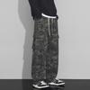Cozy Up Camouflage Overalls Men's Pure Cotton Hip-hop Loose Straight Casual Pants