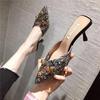 Fashion Black Shoes For Women Job With Bow Sandals Woman Slippers Slides 2024 Luxury 39 Top Designs Casual Premium Low Price Vip