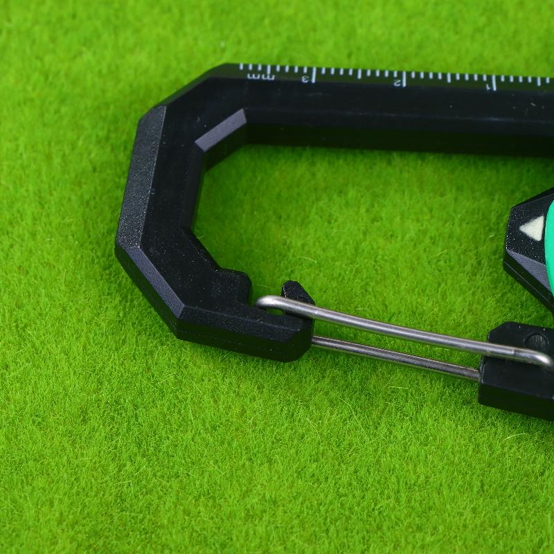 1Pc Luminous Compass Keychain Carabiner Portable Abs Material Directional Guide Sports Off-Road For Hiking Camping