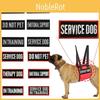Haustier Tragegurt Aufnäher Nicht Streicheln Therapiehund Training Service Schwarz und Weiß Englisch 9*4cm