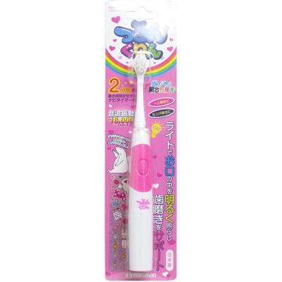 Tsurunkurin Schallzahnbürste für Kinder Pink
