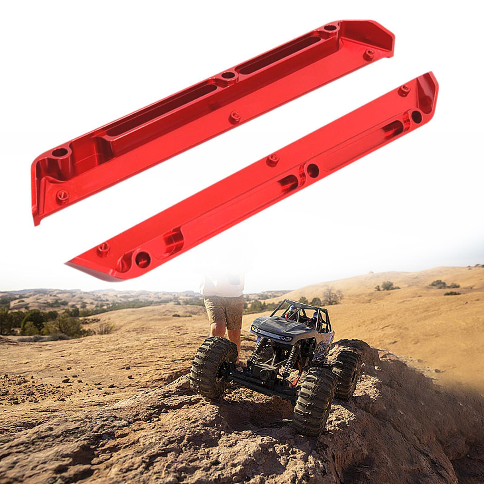 

2 штуки 1/12 Шасі RC-автомобіля з алюмінієвого сплаву, Брудозахисні крила, DIY-аксесуари, Замінна бічна планка червоний