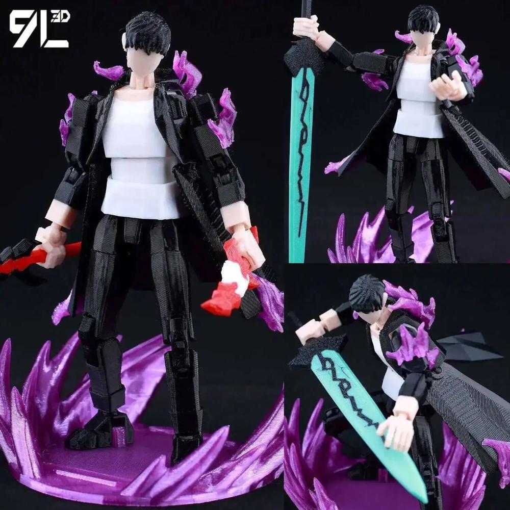 9L3D Tištěné Anime One Piece Naruto Demon Slayer Dummy13 Lucky T13 Pohyblivé Měnící Tvar Akční Figurky Figurína Hračky Sběratelské