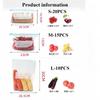 Multiple Sizes Food Dispenser Sealed Zipper Bag Food Environmental Protection Cling Film Bag Eco-friendly Reusable Transparent and Visible