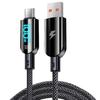 100W Type C To Type C Cable Braided Flat Wire Supports Fast Charging 480mbps Data Transfer for Smartphones Laptop Tablet