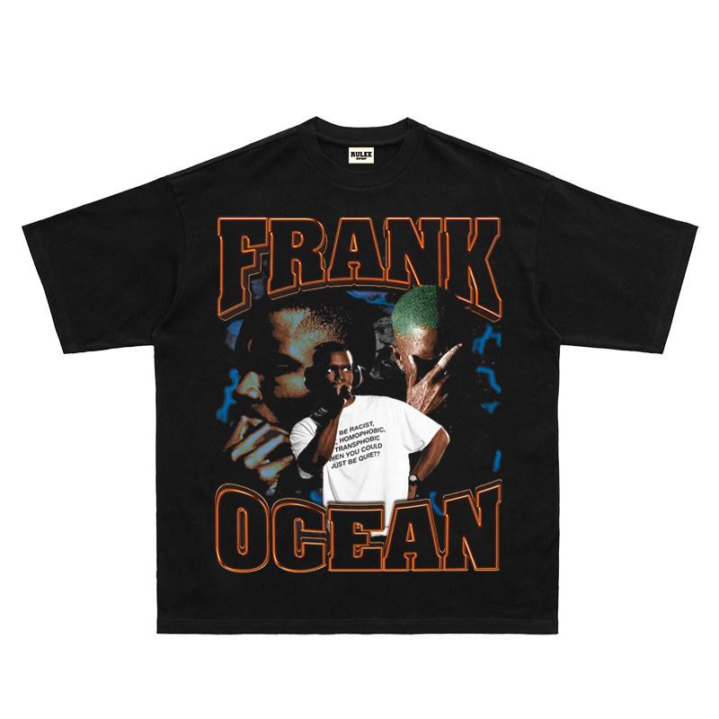 2026 Summer New Design HighQuality HipHop Streetwear Comfortable Mens Roundneck Printed TShirt By Frank Ocean