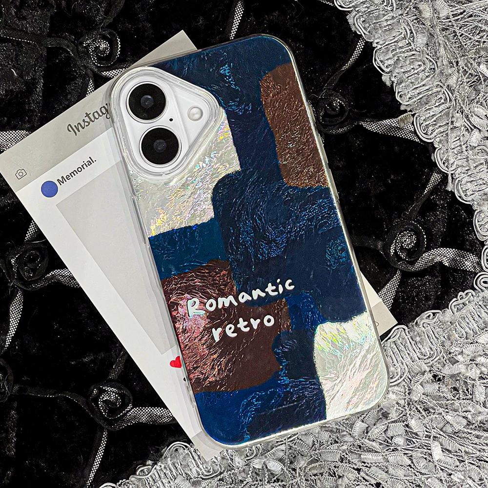 Handyhülle für iPhone 11 13 16 Pro Max iPhone 14 15 Pro Max 12 13 Pro Max 16 Plus 13 Pro 14 Pro Gletschermuster Hochwertige Farbe