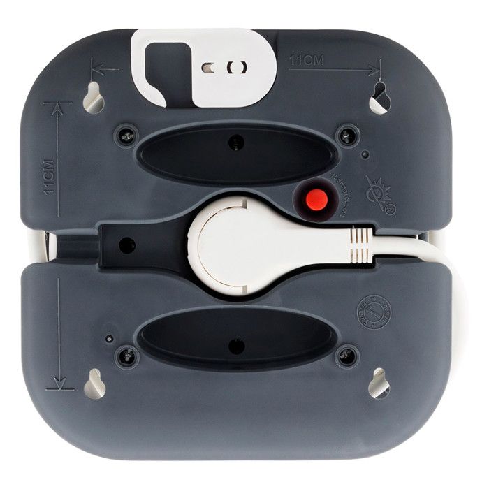 Enrouleur domestique 3 x 2P+T + 2xUSB - 7m - Noir - Zenitech