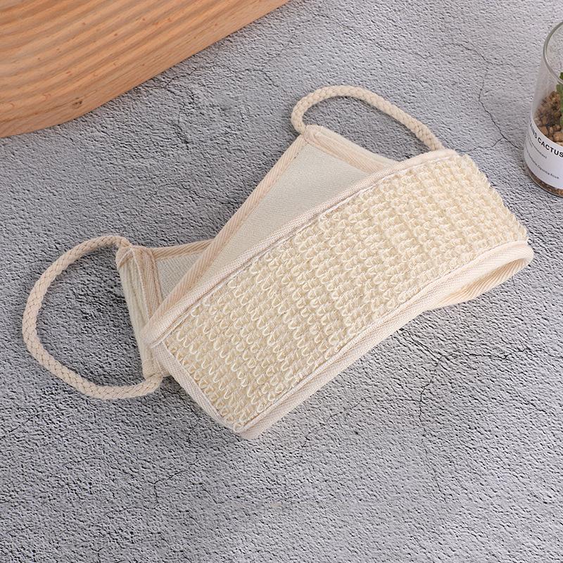 3pcs Exfoliating Scrubber Strap Bath Towel Dual-Sided Soft Microfiber Terry Cloth Bath Sponge For Shower Spa Body Skin Cleansing Tool Body Massage
