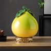 Ceramic Storage Jars Desktop Storage Container Tea Canister Artificial Pomelo Orange Fruit Storage Tank Home Decoration