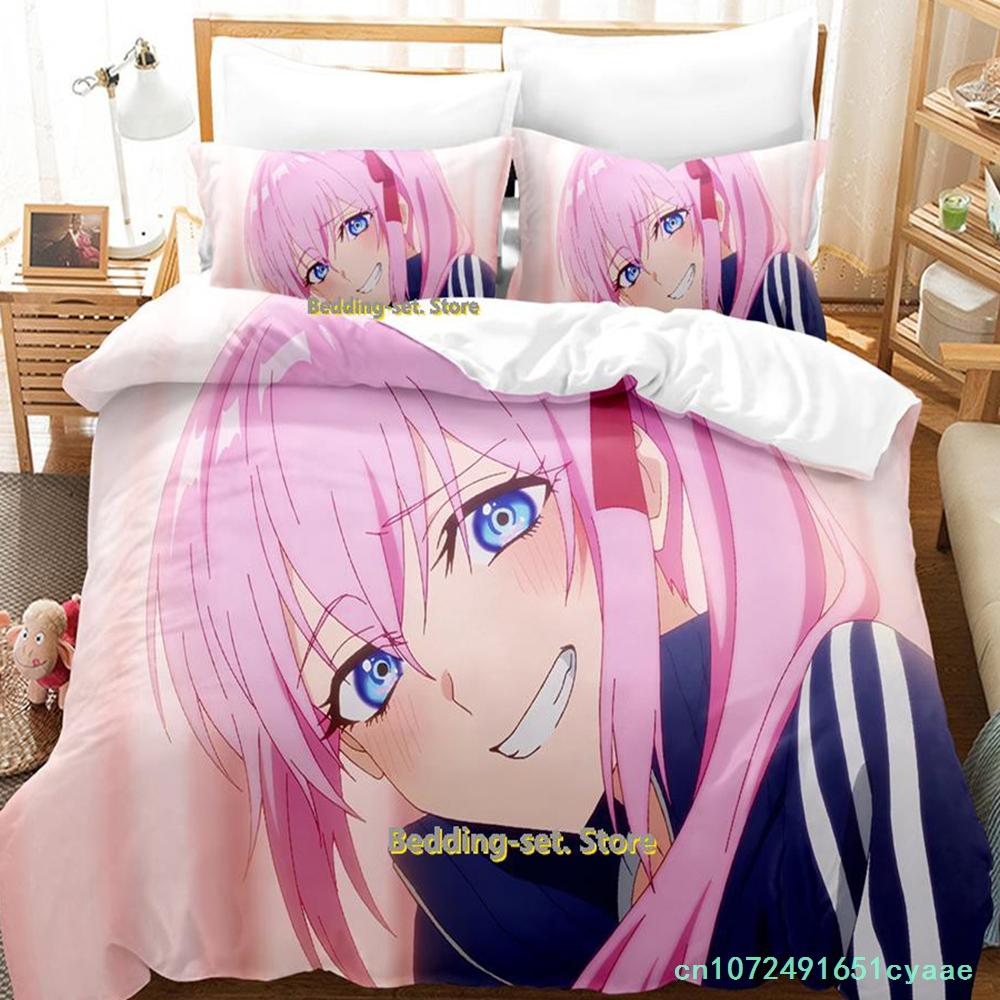 New Shikimori's Not Just A Cutie Bedding Set Cartoon Anime three-piece Set Adult Kid Bedroom Duvetcover Sets Camas Dormitorio