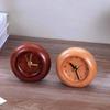 Solid Wood Retro Alarm Clock - Silent Bedside Table Clock