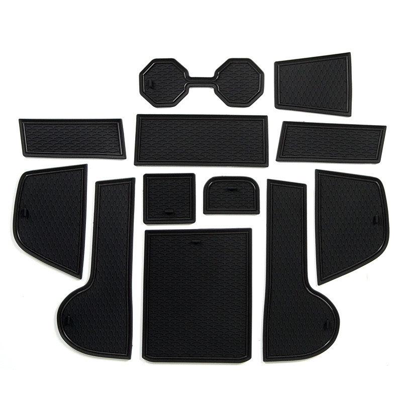 Anti-Slip Rubber Cup Cushion Door Groove Mats Slot Hole Pad For Volkswagen POLO MK6 AW 2018 2019 2020 2021 Interior Accessories