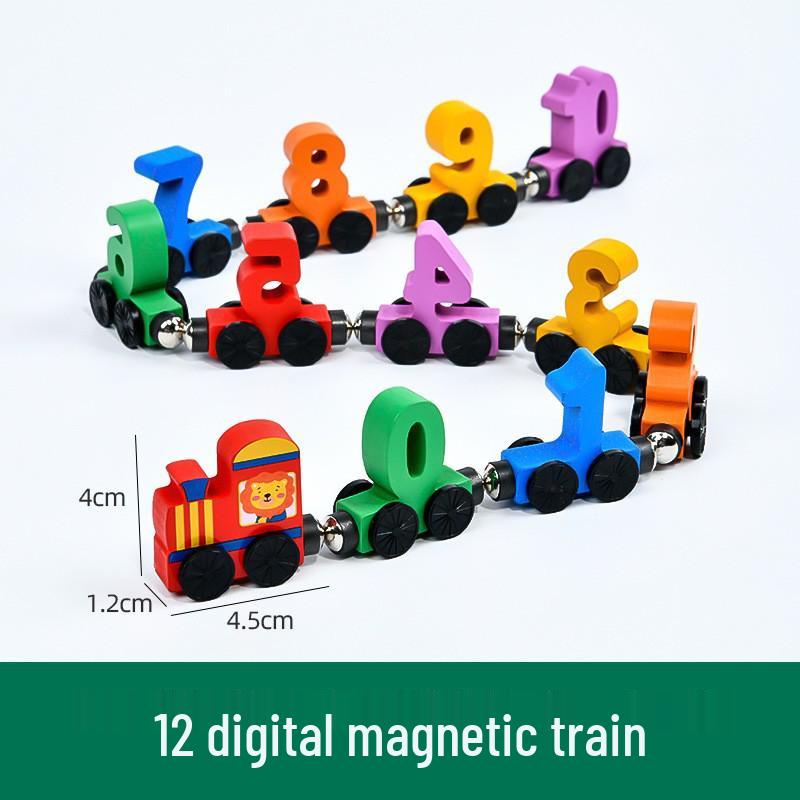 Magnetic Digital Train Building Blocks - Educational Toys for Toddlers (1-3 Years)